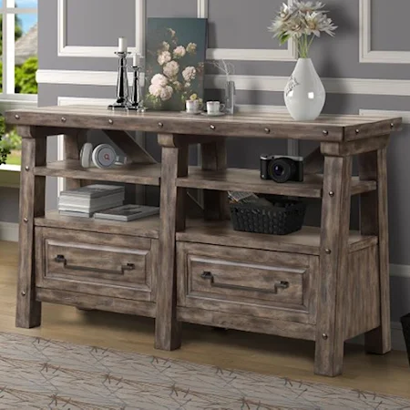 Rustic Lodge-Style Credenza